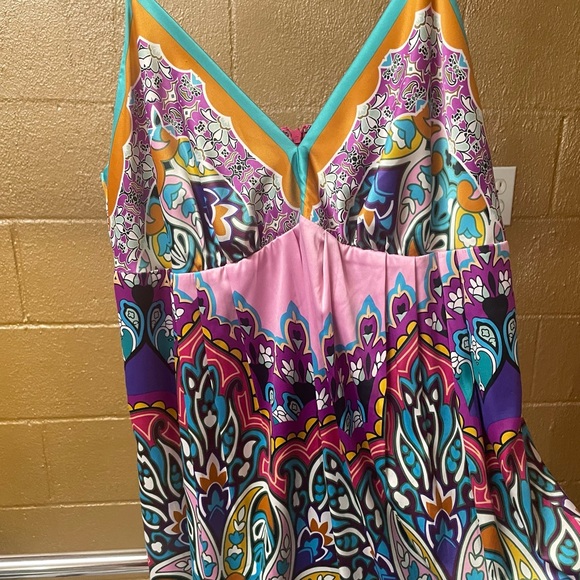 Boho Hippie - Fully Lined Paisley - Size 14 Dress - Picture 3 of 16